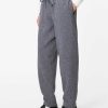 Uomo ROBERTO COLLINA Pantaloni | Joggers In Lana E Cashmere Grigio