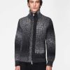 Uomo ROBERTO COLLINA Cardigan E Giacche | Giubbotto Mouline Con Zip Asfalto