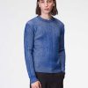 Uomo ROBERTO COLLINA Maglieria E Top | Maglia Vanise Bicolor Bluette