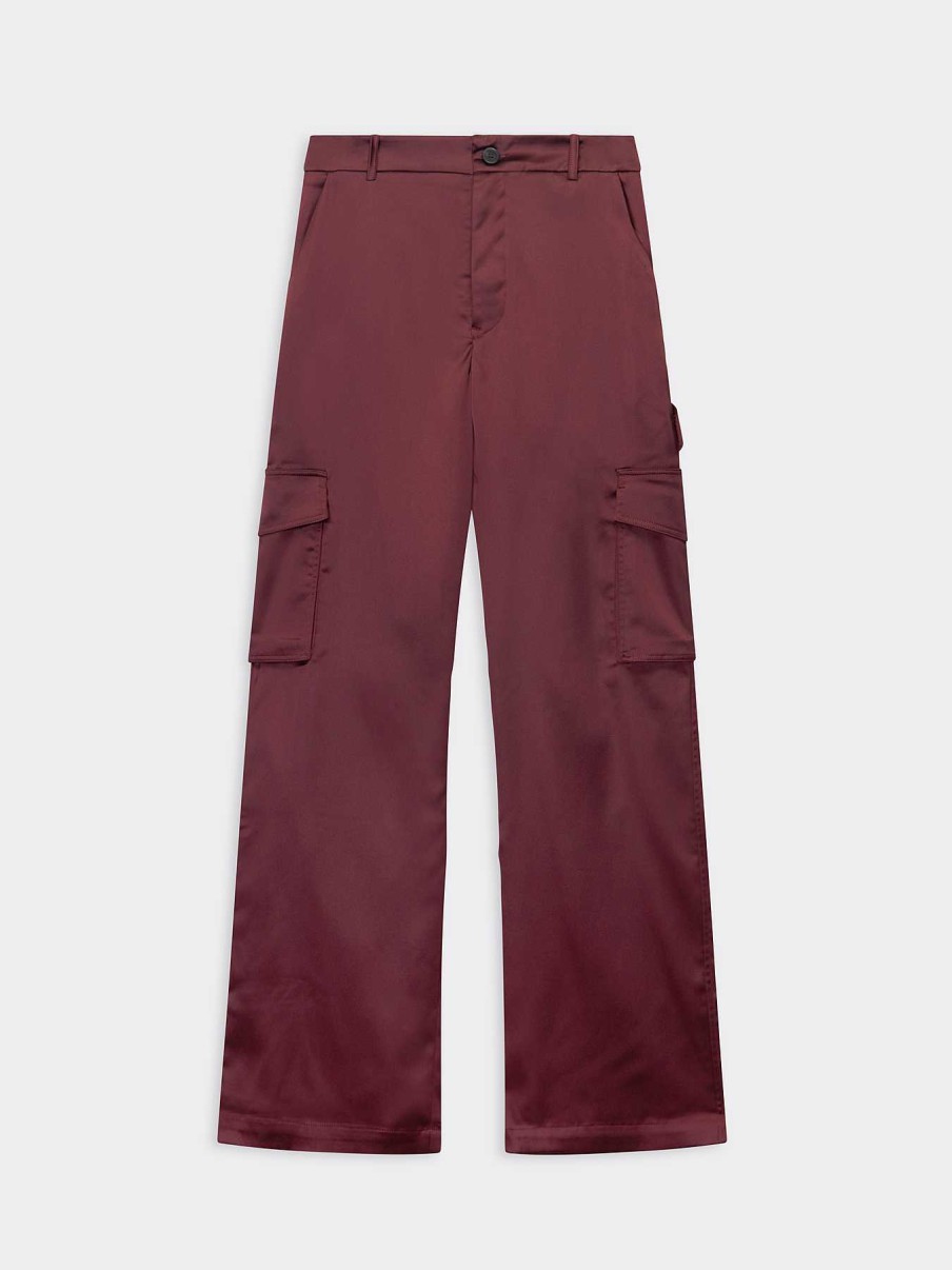 Donna ROBERTO COLLINA Pantaloni | Pantaloni Cargo Bordeaux