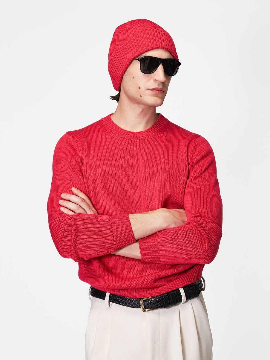 Accessori ROBERTO COLLINA | Beanie In Merino Rosso