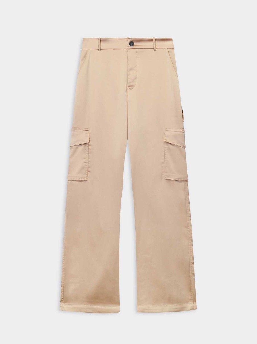 Donna ROBERTO COLLINA Pantaloni | Pantaloni Cargo Camel