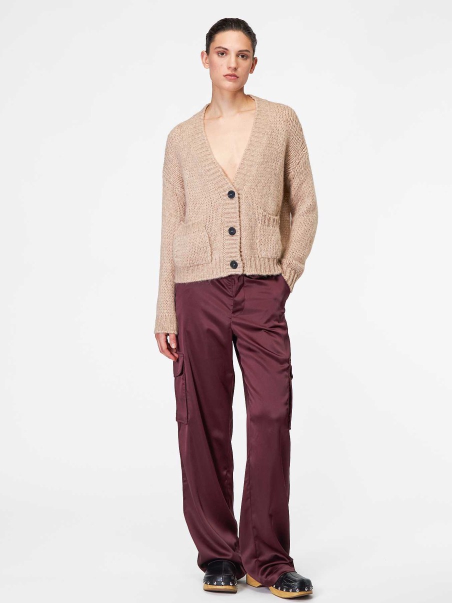 Donna ROBERTO COLLINA Cardigan, Giacche E Cappotti | Cardigan In Alpaca Cammello