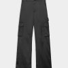 Donna ROBERTO COLLINA Pantaloni | Pantaloni Cargo Nero