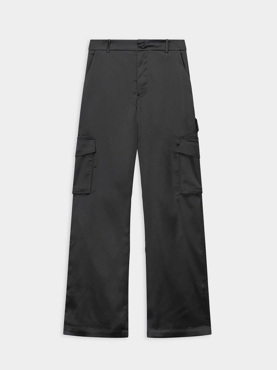 Donna ROBERTO COLLINA Pantaloni | Pantaloni Cargo Nero