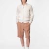 Uomo ROBERTO COLLINA Cardigan E Giacche | Giubbotto Mouline Con Zip Naturale