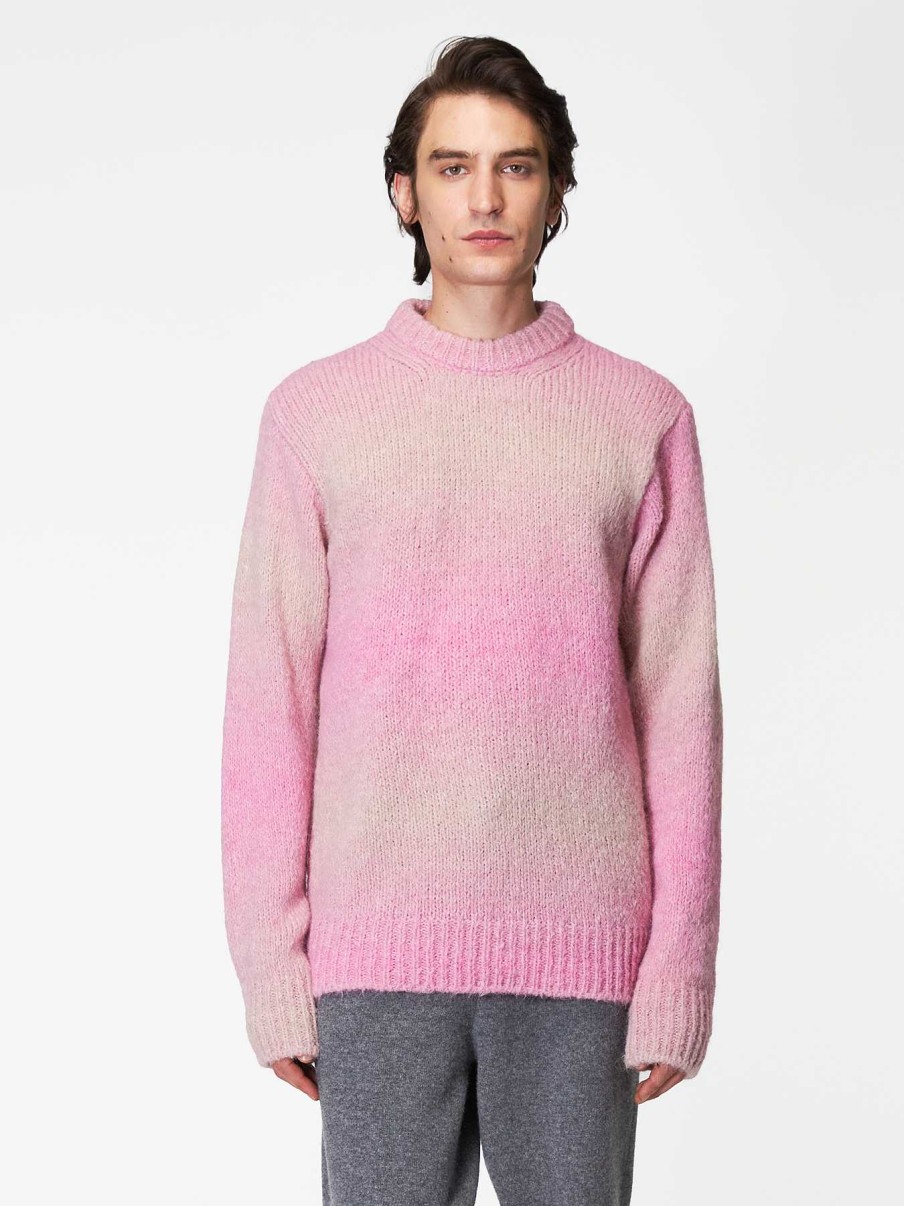 Uomo ROBERTO COLLINA Maglieria E Top | Maglione Sfumato Rosa