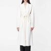 Donna ROBERTO COLLINA Cardigan, Giacche E Cappotti | Cappotto Comfy Con Cintura Bianco