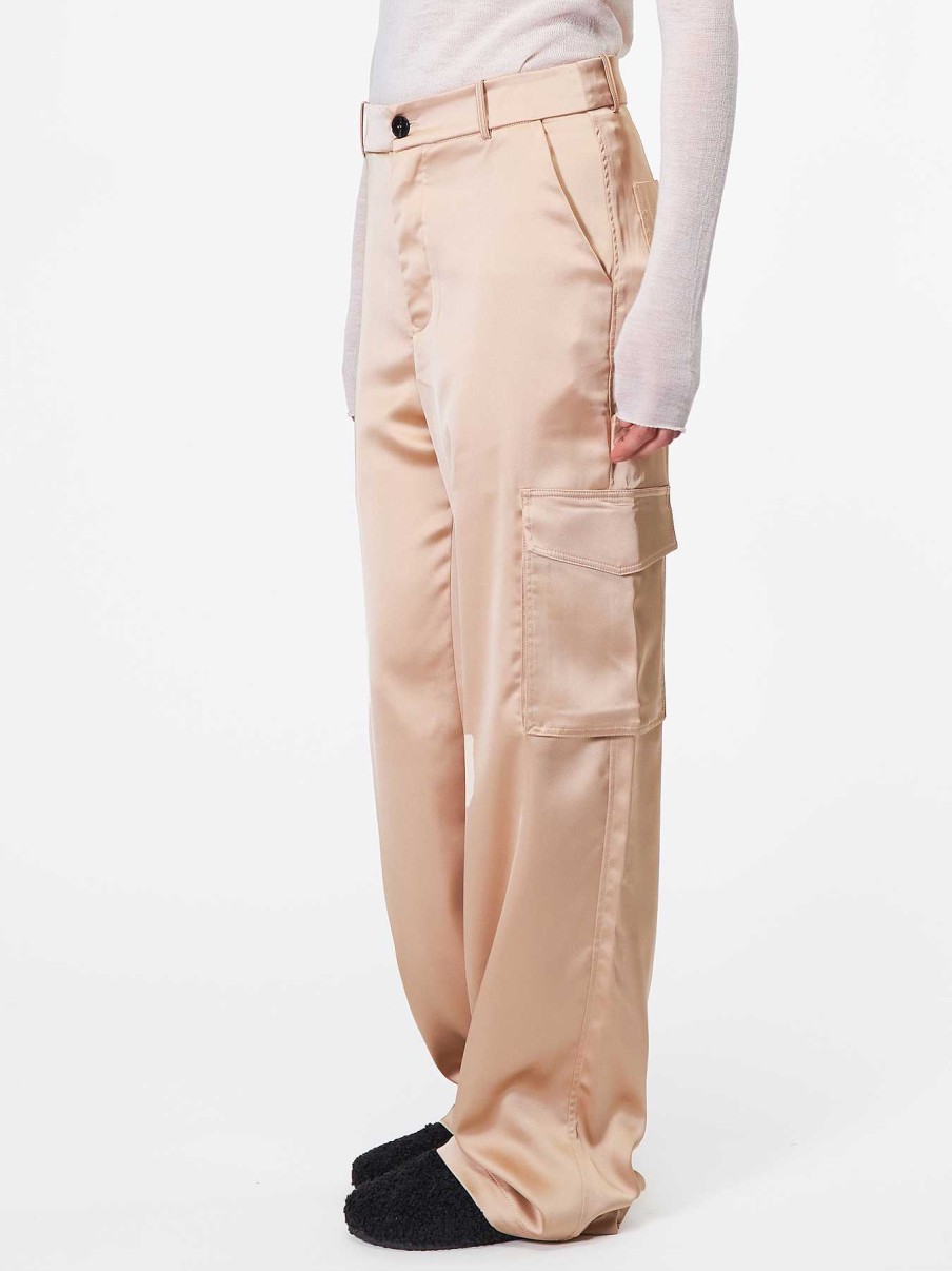 Donna ROBERTO COLLINA Pantaloni | Pantaloni Cargo Camel